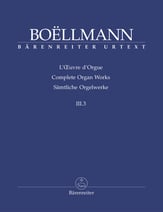 Complete Organ Works Vol 3 No. 3 Organ sheet music cover